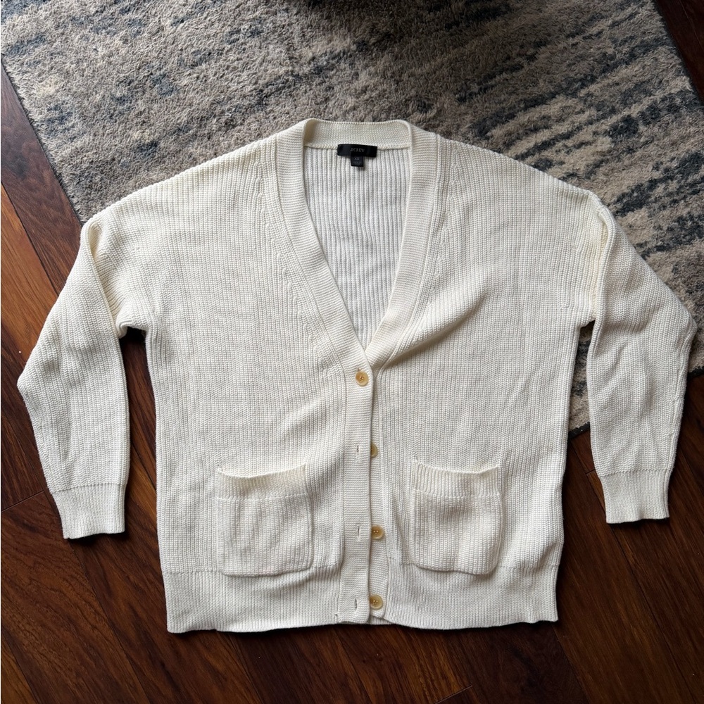 J. Crew Cotton Cashmere Cardigan